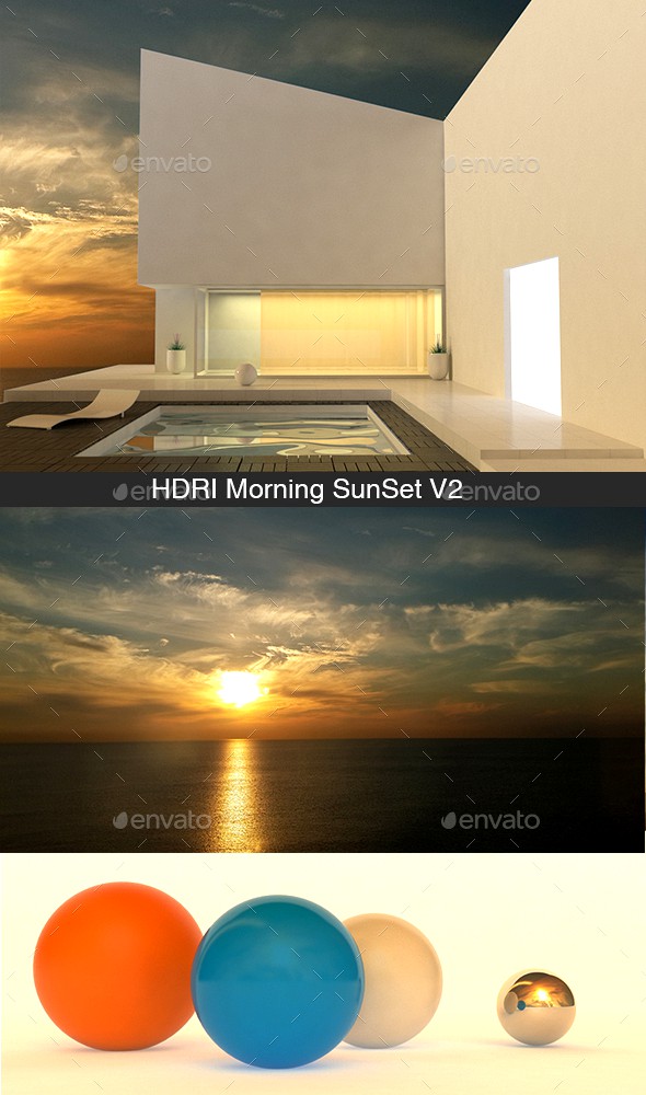 HDRI Morning SunSet V2
