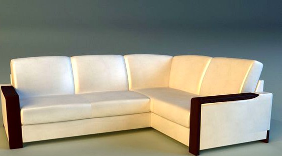 Leather corner sofa