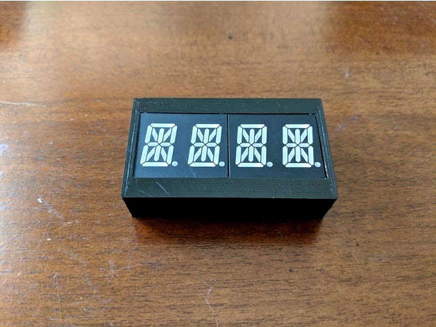 Adafruit Segmented Display Case by Pyrce007