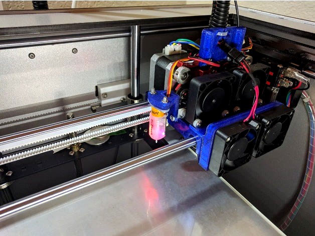 Flexion extruder BLTouch mount by omgwai