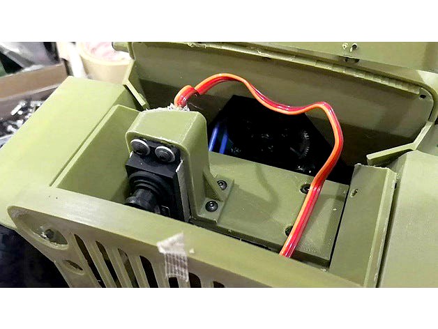 Upright 1/10 Servo Mount Bracket Holder by edwardchew