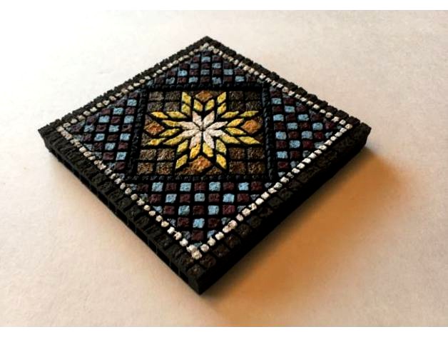 Mosiac 4x4 inch Miniature Tile w/ Openlock by melabam