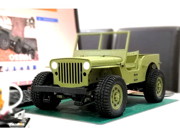 Parts for 133% Ossum Jeep to fit RC 1/10 by edwardchew