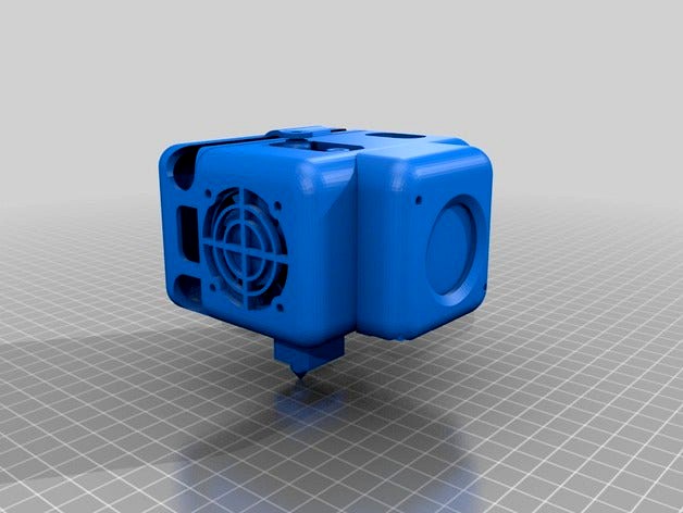 Mini Complete Enclosed Extruder Carriage for i3 / Anet A8 by sh0tybumbati