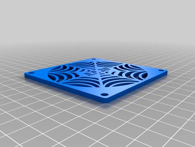 80 x 80mm spider web fan protector by mikron007