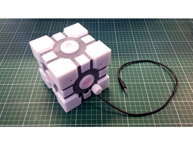 Companion Cube Speaker Box or a detailed model of a companion cube by hackett_steven