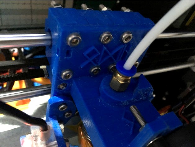 E3Dv6 Holder V4 - Direct to Bowden Adapter by MarceloAMS