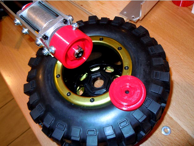 BaneBots P60 Gearbox 1/5 Maxstone Crawler Wheels evil-rover02 by evil_k