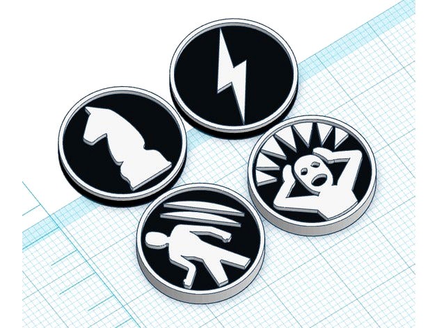 Kingdom Death: Monster Survival Tokens by Raider363