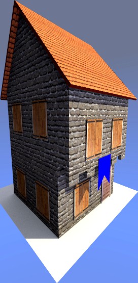 Low Poly Medieval House