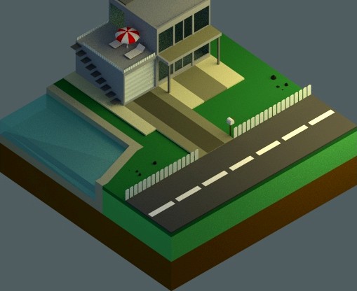 Low Poly House Set