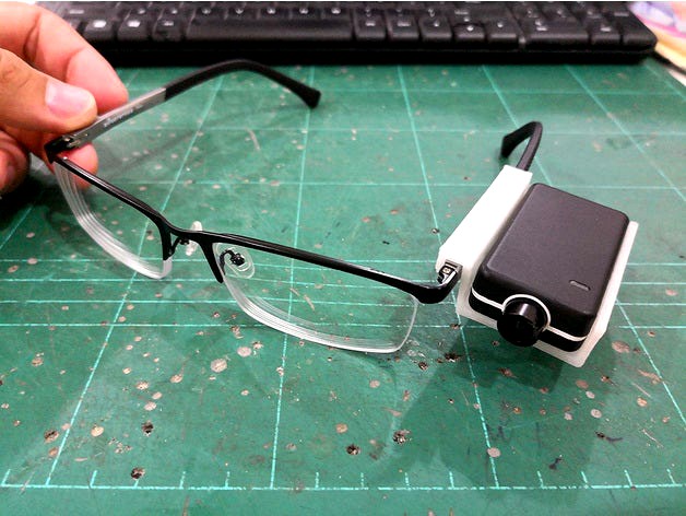Mobius Mini Holder for Spectacle Eye Level View Recording by edwardchew