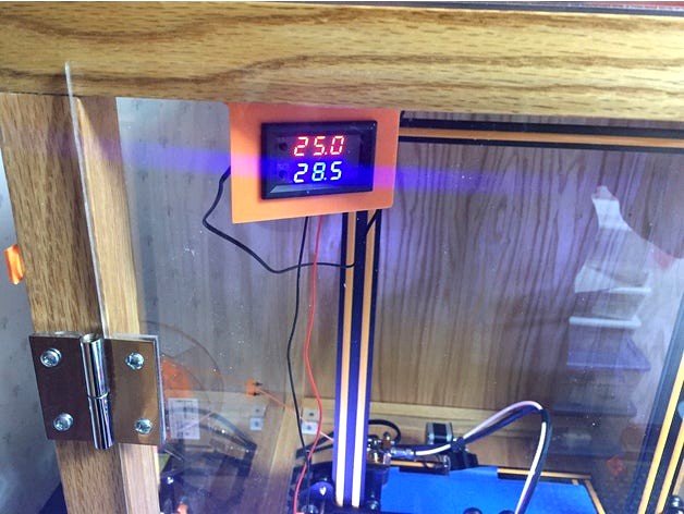 Mounting Bracket for Banggood Temperature sensor and fan control switch  by pathfinderzero