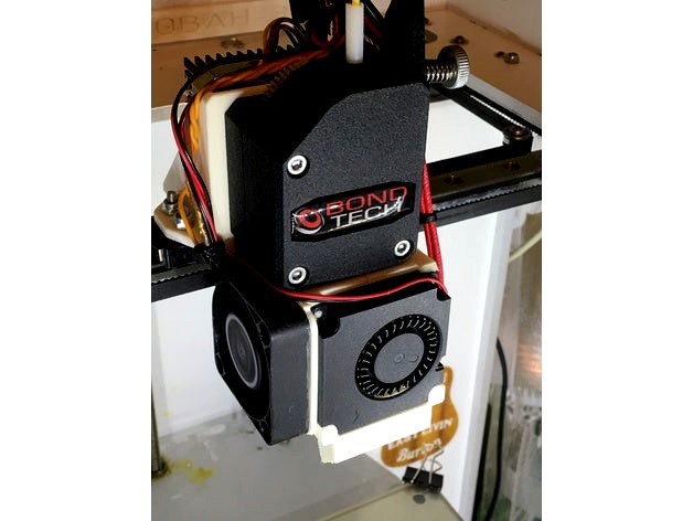 Compact and perfomance dual cooling fan for E3D extruder & BMG Mount by Osmon