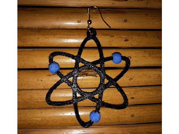 Atom earring by Gloufy