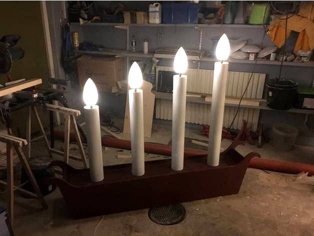 HUGE Advent candelabra by Thullen