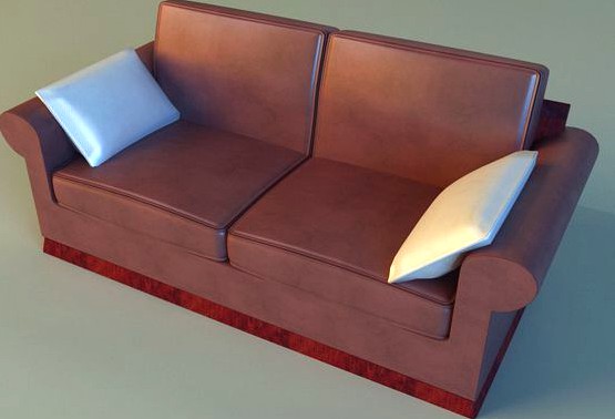 Sofa leather pillows