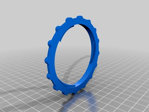 Replacement fan-ring for inflatable costumes by zappmarcus