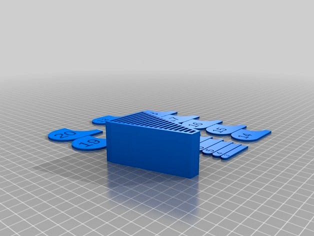 Radius Gauge - rearranged by ecanod
