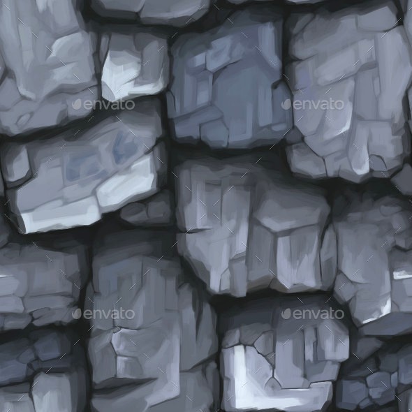 Hand Painted Rock Texture 02