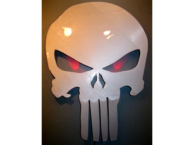 Punisher Skull Wall Hanging Decoration by AbyssTV