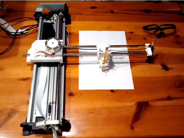 A3 Flatbed pen plotter by JuanGg