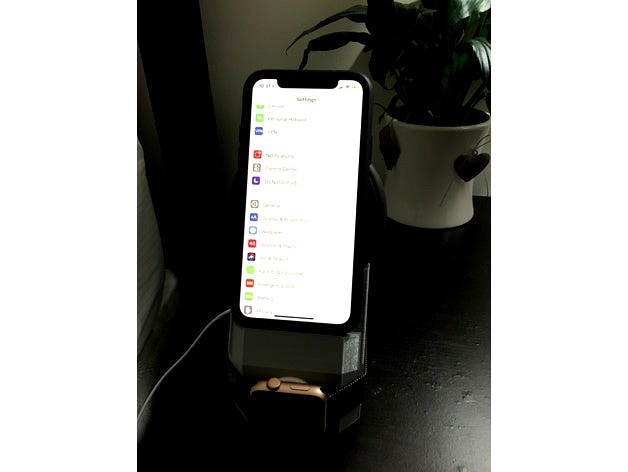 iPhone X and Apple Watch Wireless Charging Stand by justbcoolr