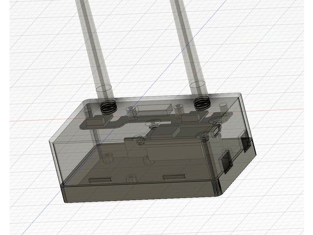 RFlink case with Antennas and NodeMCU support by TheChrisP