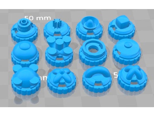 Mixed Beyblade Tips by BeybladePartMaker