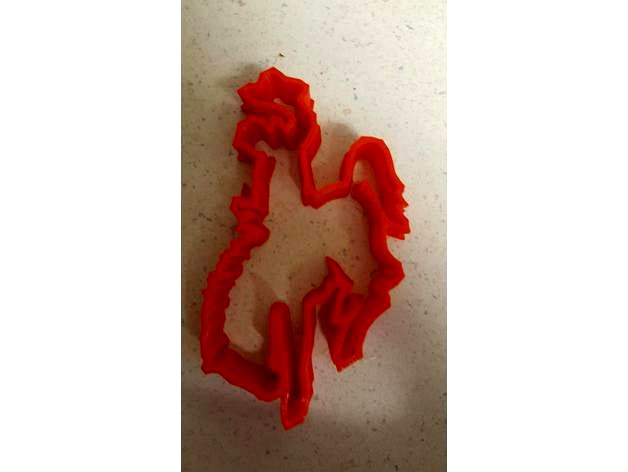 Wyoming Bucking Horse Rider cookie cutter by antaeus