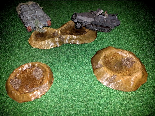 Craters for 28mm by jackcrow
