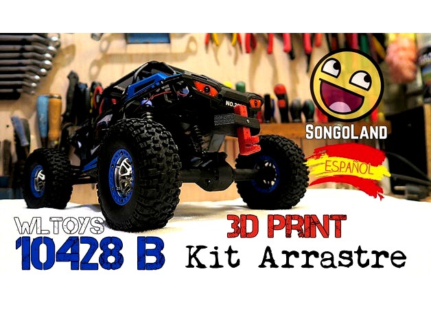 Trailer Kit - Kit Arrastre for WLtoys 10428 B (and others) RC Crawler  truck by _sOnGoKu_