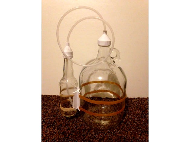 Brewing Blow-off-tube caddy to bottle by jmunford