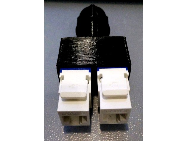 25mm Dual Ethernet endcap by TwistedIdeas