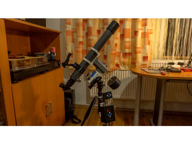 3D printed - EQ telescope mount with OnStep goto controller by RomanHujer