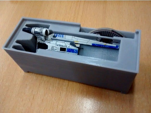 U-Wing Holder (X-Wing Miniatures) for Stanley organizer by 3D_Pressure