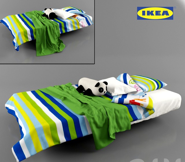 Детское постельное белье + панда