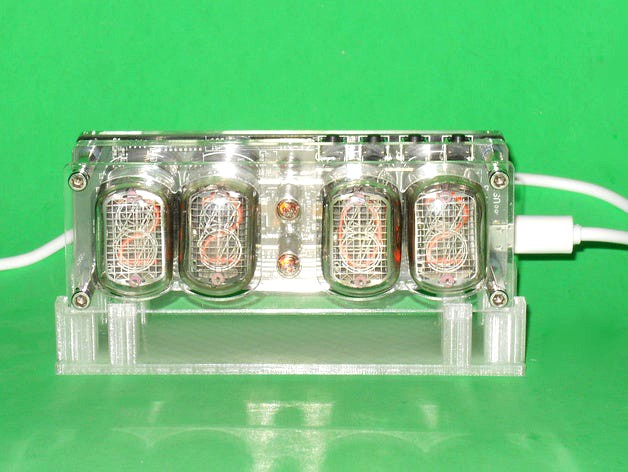 4 Digits Nixie Tube Clock Stand by ctheroux