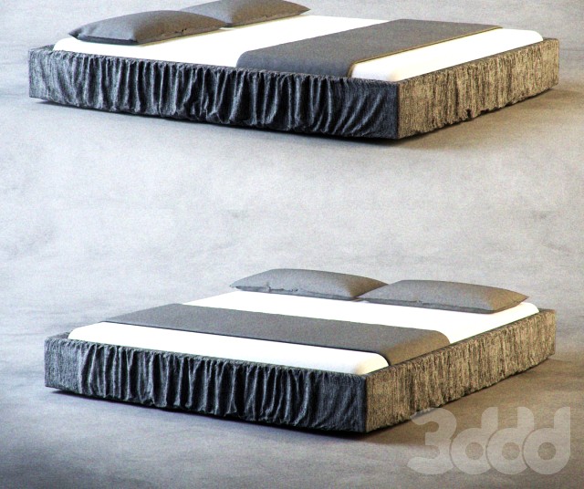 gray bed