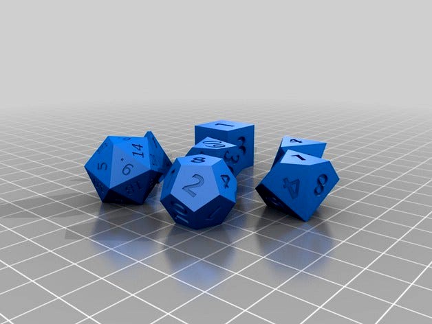 Dice set for D&D by PhysUdo