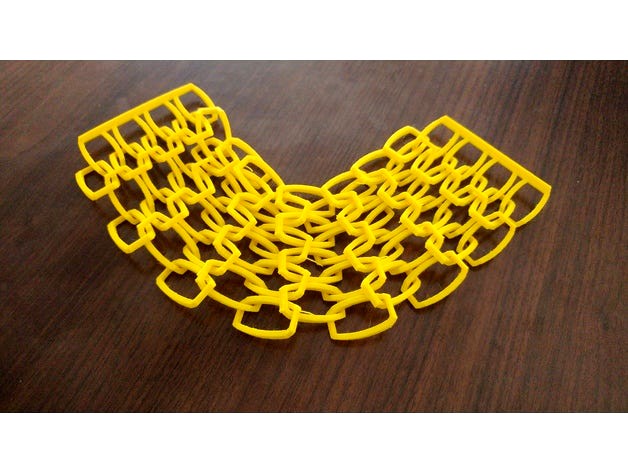 Print in Place Chain Mail Made in TInkercad! by nicholasrrobertson