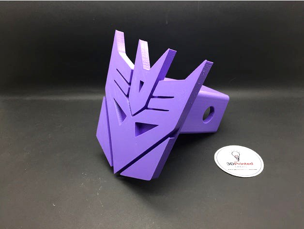 Decepticon 2" Trailer Hitch Cover by Djkirkendall