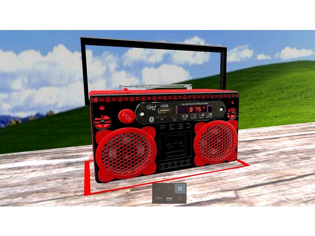 PE3D Ghettoblaster, Boombox, Bluetoothspeaker, Radio, Musik, DIY by peed6687