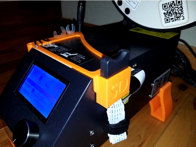 Creality CR-10 tool holder with SD Card adapter holster by NastyHeadwound