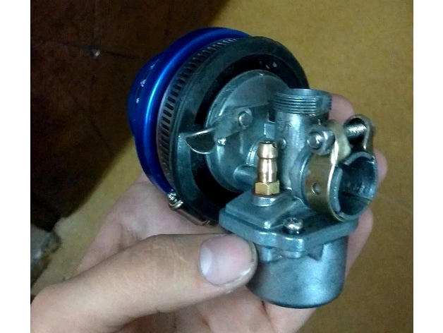 Carburetor filter conversion for motorized bicycle by OkurRo