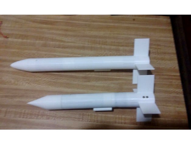 Modular 3D Printed Model Rocket by Bluegillbronco2