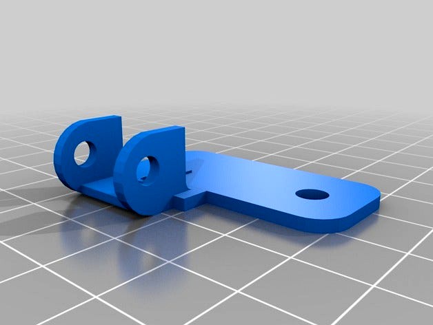 Hotbed or X carriage attach 90 degree for Plughi RepRap 3D printer by alessiocavalieri