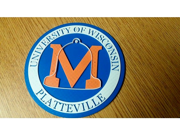 UW Platteville Logo by hi452 3d model