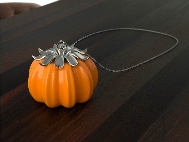 Pumpkin pendant by VECTARY