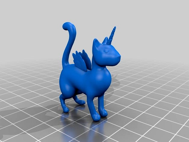 Caticorn (Test Model) by MakerMace